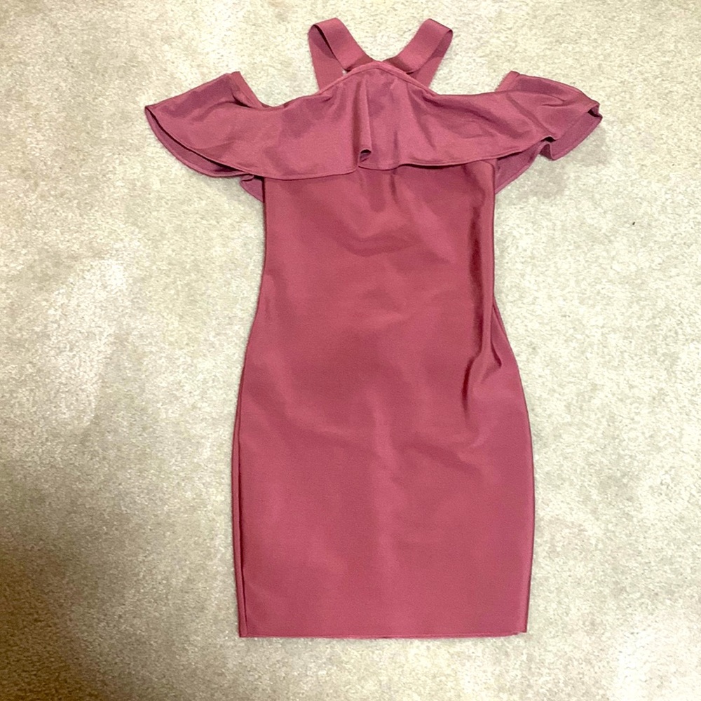 Woman’s Mauve Bodycon Wow Coutoure Dress